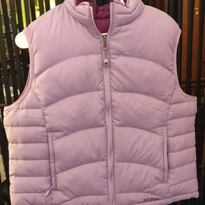 LL BEAN REVERSIBLE DOWN VEST Size xl